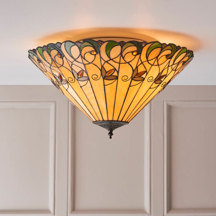 Endon 70706 - Plafondlamp JAMELIA 2xE27/60W/230V diameter 50 cm