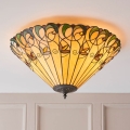 Endon 70706 - Tiffany-plafondlamp JAMELIA, 2x E27/60W/230V, Ø 50 cm