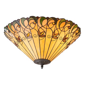Endon 70706 - Tiffany-plafondlamp JAMELIA, 2x E27/60W/230V, Ø 50 cm