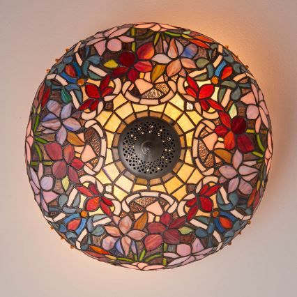 Endon 70709 - Plafondlamp Tiffany SULLIVAN 2xE27/60W/230V Ø 40 cm