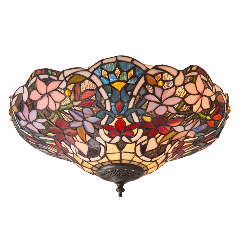 Endon 70709 - Plafondlamp Tiffany SULLIVAN 2xE27/60W/230V Ø 40 cm
