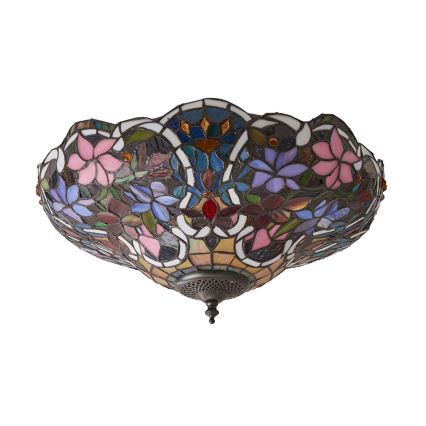 Endon 70709 - Plafondlamp Tiffany SULLIVAN 2xE27/60W/230V Ø 40 cm