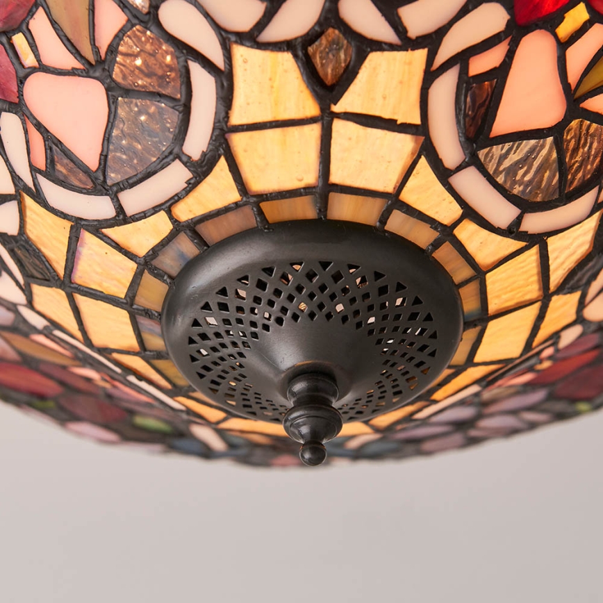 Endon 70709 - Plafondlamp Tiffany SULLIVAN 2xE27/60W/230V Ø 40 cm
