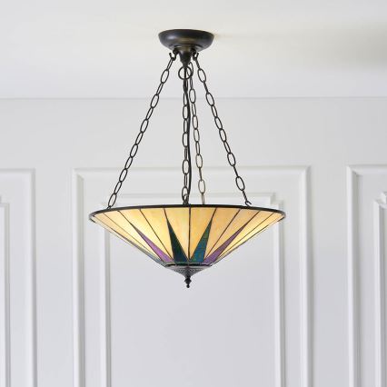 Endon 70754 - Hanglamp aan een ketting DARK STAR 3xE27/60W/230V diameter 49 cm