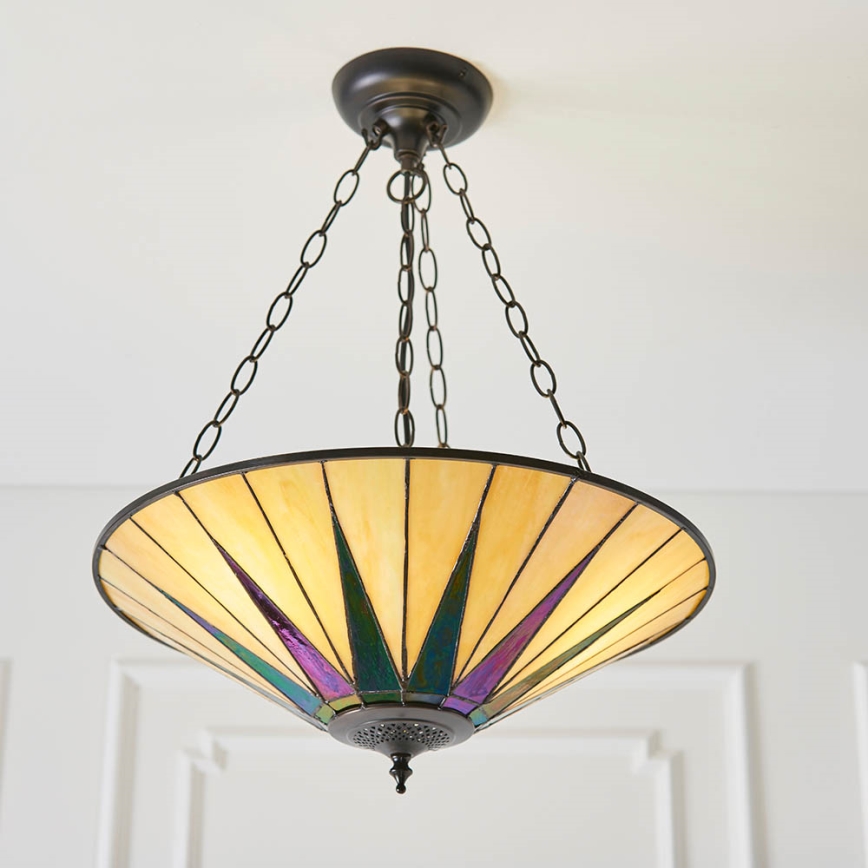 Endon 70754 - Hanglamp aan een ketting DARK STAR 3xE27/60W/230V diameter 49 cm