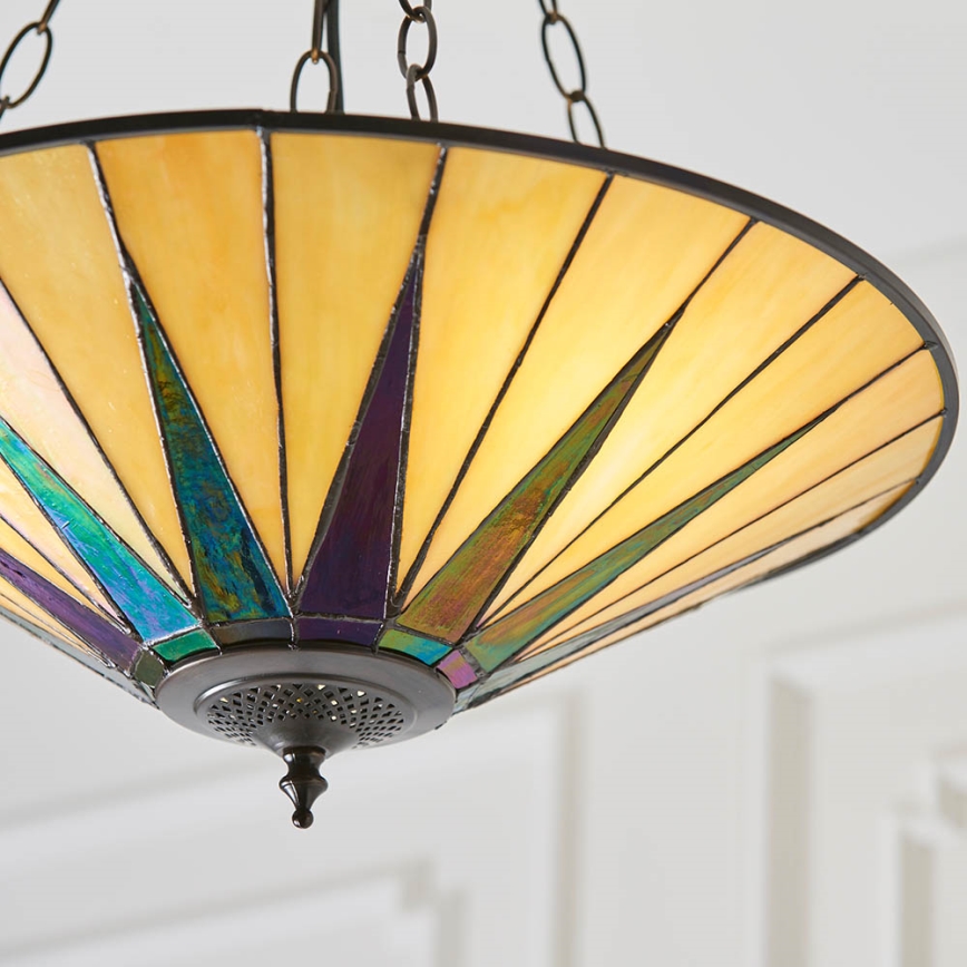 Endon 70754 - Hanglamp aan een ketting DARK STAR 3xE27/60W/230V diameter 49 cm