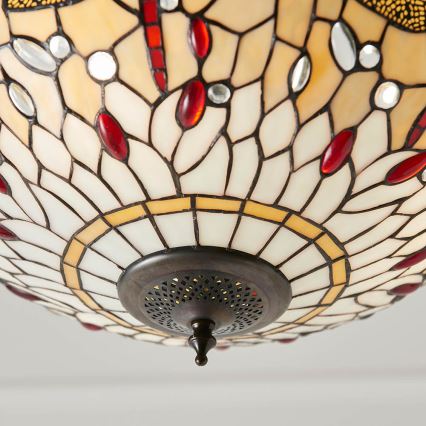 Endon 70759 - Kroonluchter aan ketting DRAGONFLY 3xE27/60W/230V diam. 41 cm