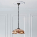 Endon 70824 - Kroonluchter aan ketting Tiffany DRAGONFLY 3xE27/60W/230V Ø 41 cm