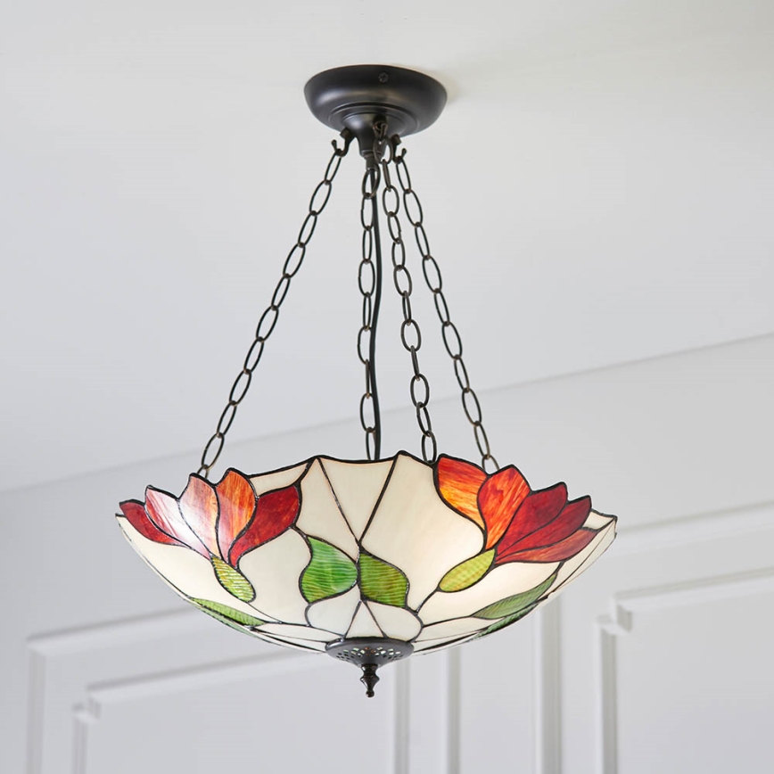 Endon 70946 - Hanglamp aan een ketting BOTANICA 3xE27/60W/230V diameter 45 cm
