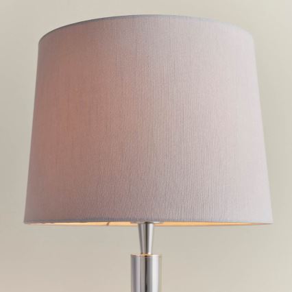 Endon 72175 - Tafellamp met USB-poort SYON 1xE14/40W/230V glanzend chroom/beige