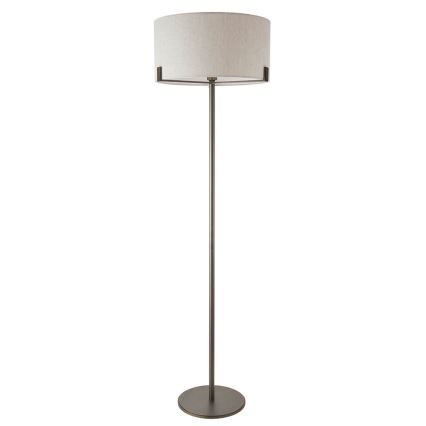 Endon 72634 - Staande Lamp HAYFIELD 1xE27/40W/230V bruin/grijs