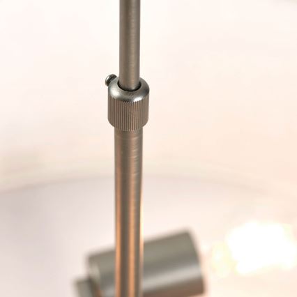 Endon 72635 - Hanglamp met vaste pendel HAYFIELD 3xE27/40W/230V mat chroom/grijs