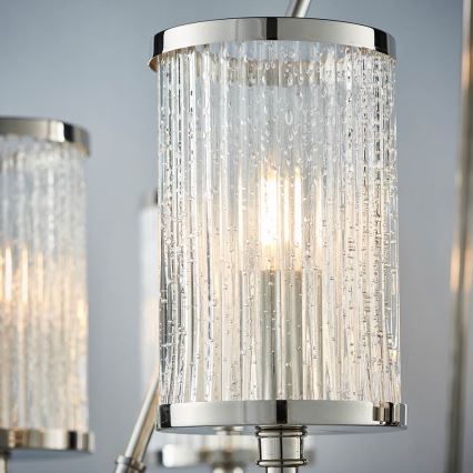 Endon 74128 - Hanglamp aan een ketting EASTON 6xE14/6W/230V glanzend chroom