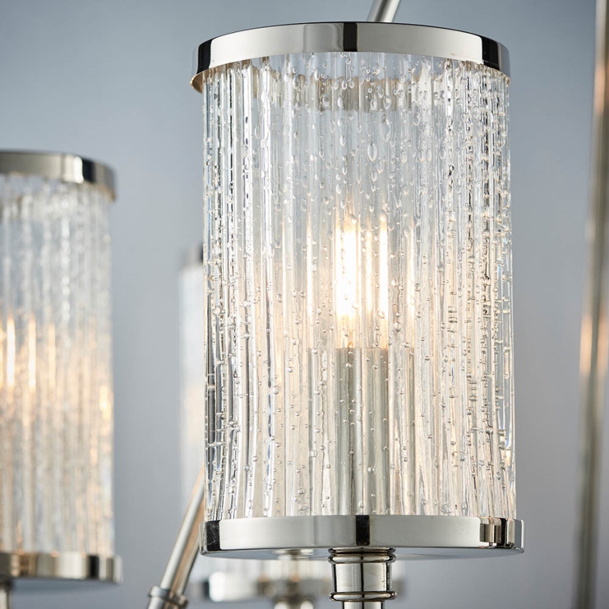 Endon 74128 - Hanglamp aan een ketting EASTON 6xE14/6W/230V glanzend chroom