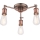 Endon 76124 - HAL spotlamp 3xE27/10W/230V mat chroom/koper