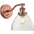 Endon 76334 - Koperen wandspot HANSEN 1xE14/40W/230V