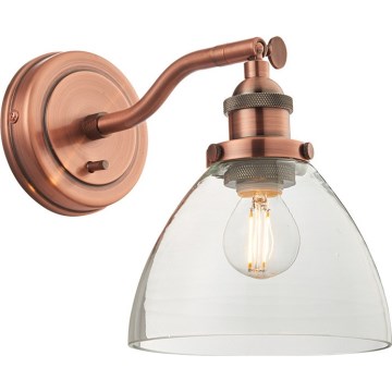 Endon 76334 - Koperen wandspot HANSEN 1xE14/40W/230V