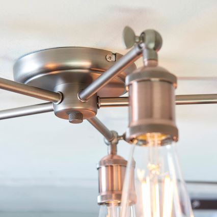 Endon 76336 - Spot HAL 5xE27/10W/230V brons/koper