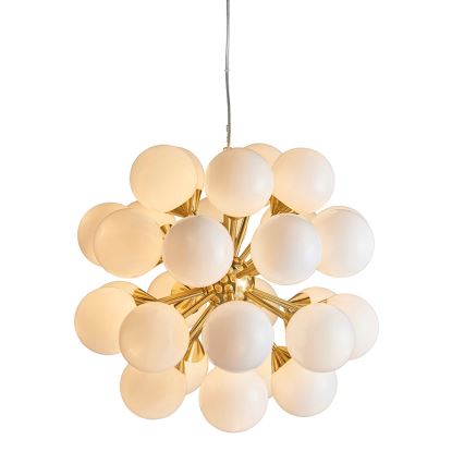 Endon 76499 - Hanglamp met kabel OSCAR 28xG9/18W/230V goudkleurig