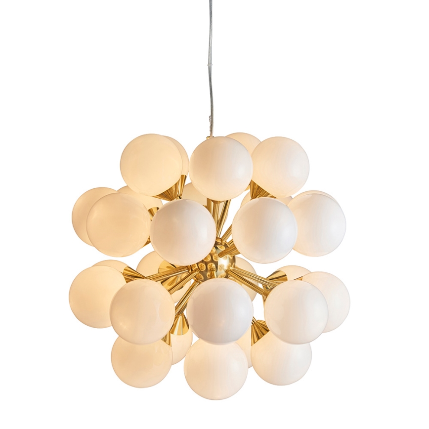 Endon 76499 - Hanglamp met kabel OSCAR 28xG9/18W/230V goudkleurig