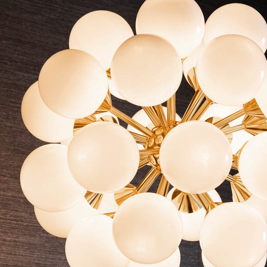 Endon 76499 - Hanglamp met kabel OSCAR 28xG9/18W/230V goudkleurig
