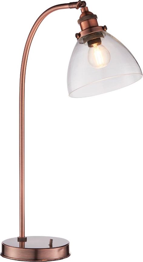 Endon 77861 - Tafellamp HANSEN 1xE27/40W/230V koper