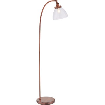 Endon 77862 - Staande Lamp HANSEN 1xE27/40W/230V koper
