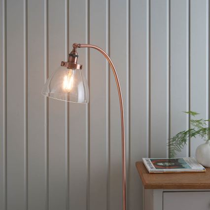 Endon 77862 - Staande Lamp HANSEN 1xE27/40W/230V koper