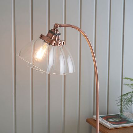 Endon 77862 - Staande Lamp HANSEN 1xE27/40W/230V koper