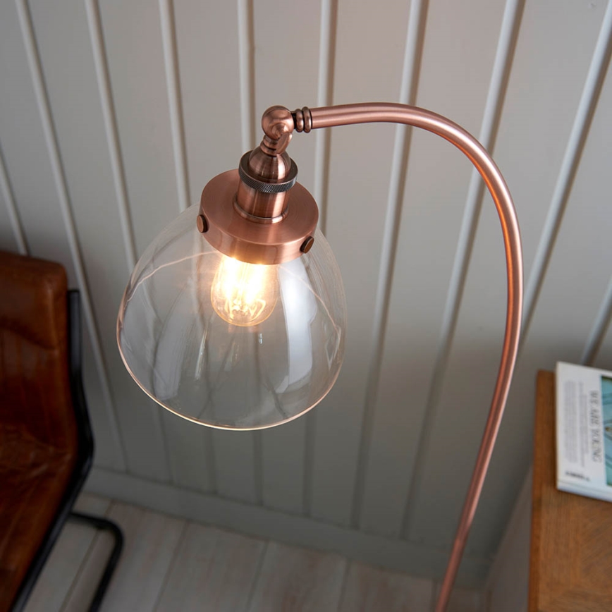 Endon 77862 - Staande Lamp HANSEN 1xE27/40W/230V koper