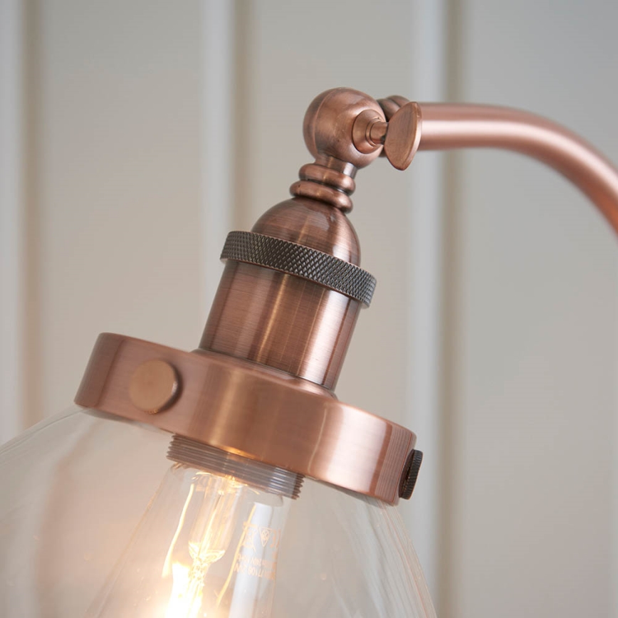 Endon 77862 - Staande Lamp HANSEN 1xE27/40W/230V koper