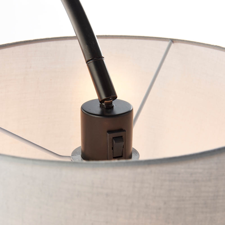 Endon 78163 - Vloerlamp CARLSON 1xE27/60W/230V grijs/zwart