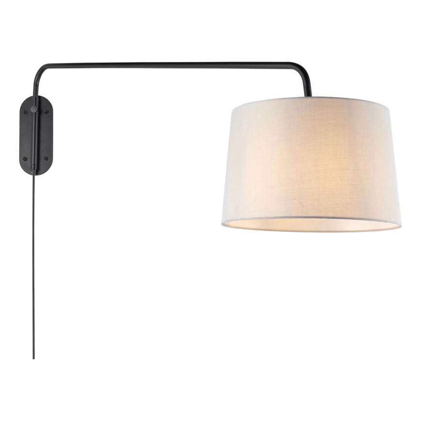 Endon 79380 - Wandlamp CARLSON 1xE27/40W/230V grijs/zwart