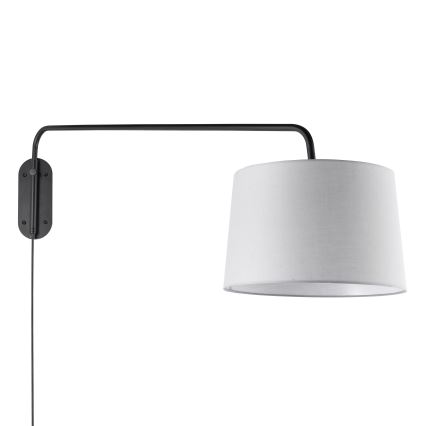 Endon 79380 - Wandlamp CARLSON 1xE27/40W/230V grijs/zwart