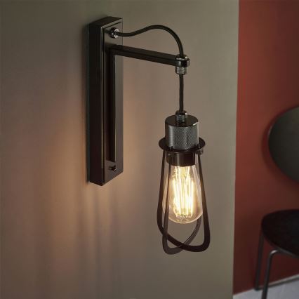 Endon 80950 - Wandlamp URBAN 1xE27/6W/230V zwart