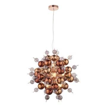 Endon 81584 - Hanglamp aan een koord JOULES 9xE14/7W/230V koper