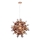 Endon 81584 - Hanglamp aan een koord JOULES 9xE14/7W/230V koper