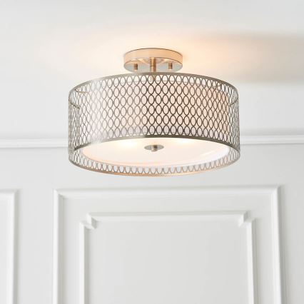 Endon 81966 - Bevestigde hanglamp CORDERO 3xE27/10W/230V mat chroom