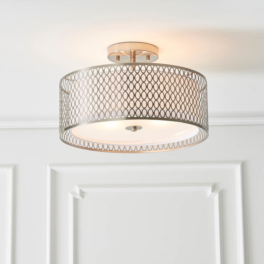 Endon 81966 - Bevestigde hanglamp CORDERO 3xE27/10W/230V mat chroom