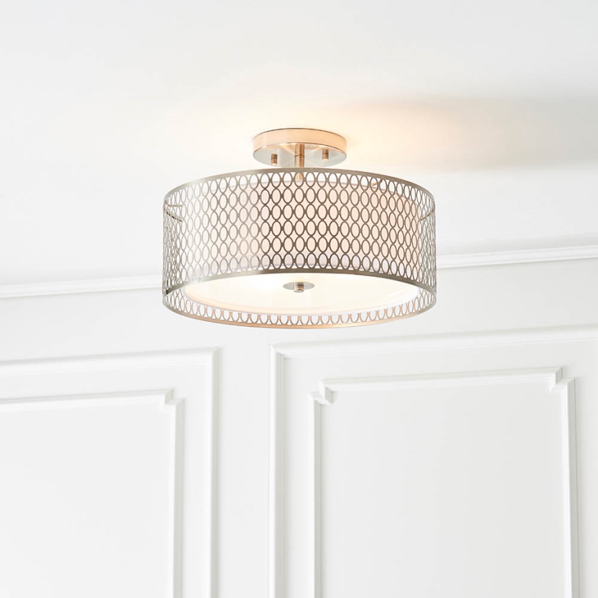 Endon 81966 - Bevestigde hanglamp CORDERO 3xE27/10W/230V mat chroom