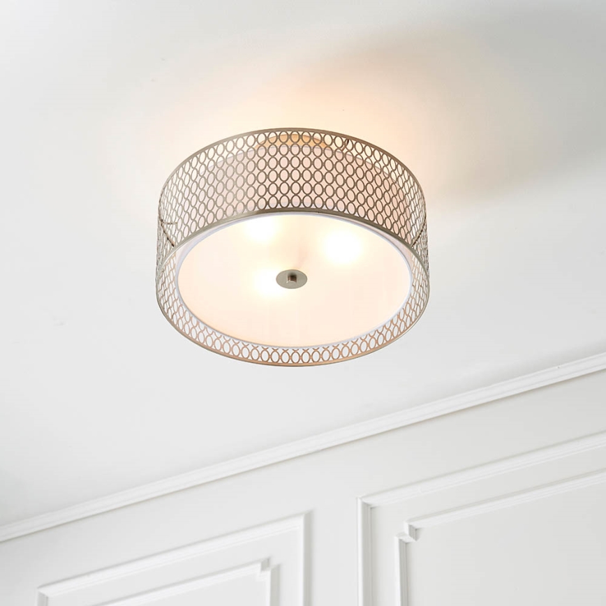 Endon 81966 - Bevestigde hanglamp CORDERO 3xE27/10W/230V mat chroom