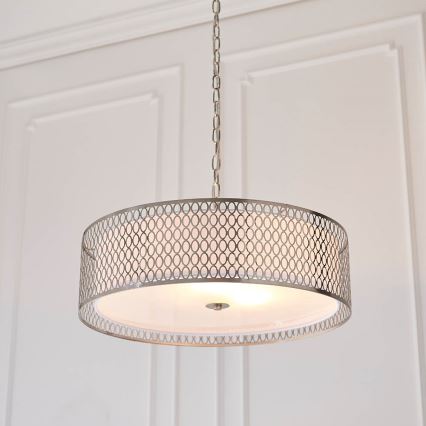 Endon 81969 - Hanglamp aan een ketting CORDERO 3xE27/10W/230V mat chroom