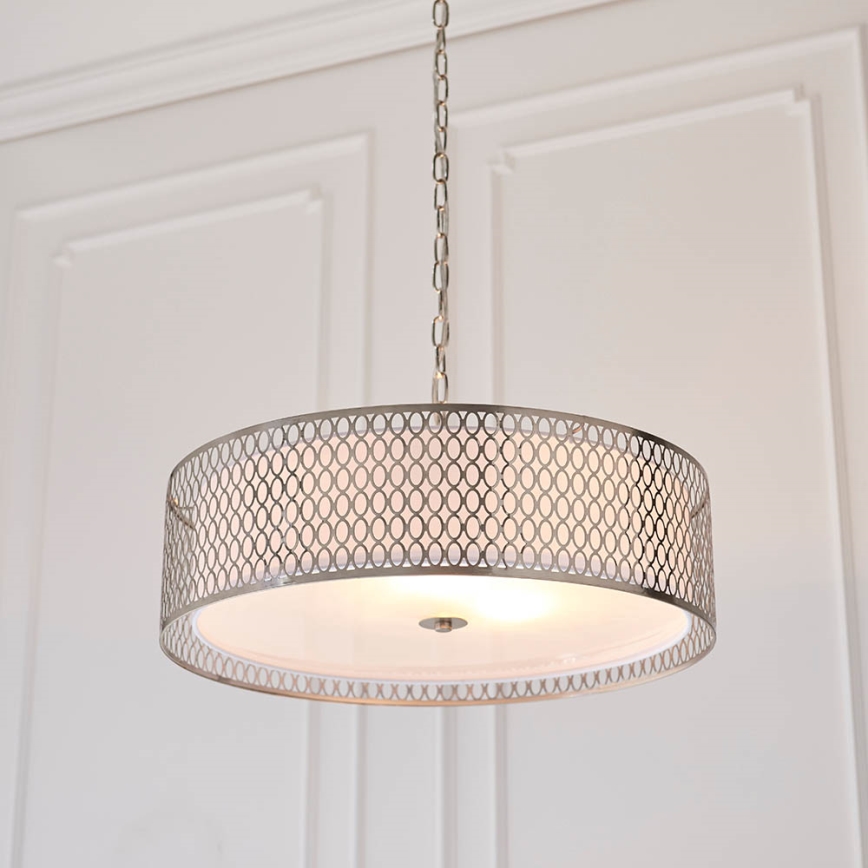 Endon 81969 - Hanglamp aan een ketting CORDERO 3xE27/10W/230V mat chroom