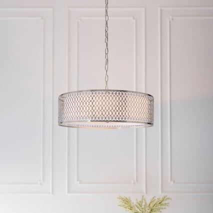Endon 81969 - Hanglamp aan een ketting CORDERO 3xE27/10W/230V mat chroom
