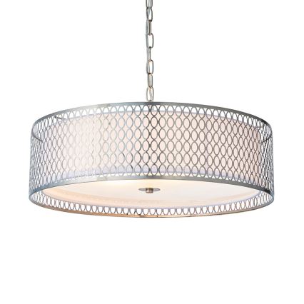 Endon 81969 - Hanglamp aan een ketting CORDERO 3xE27/10W/230V mat chroom