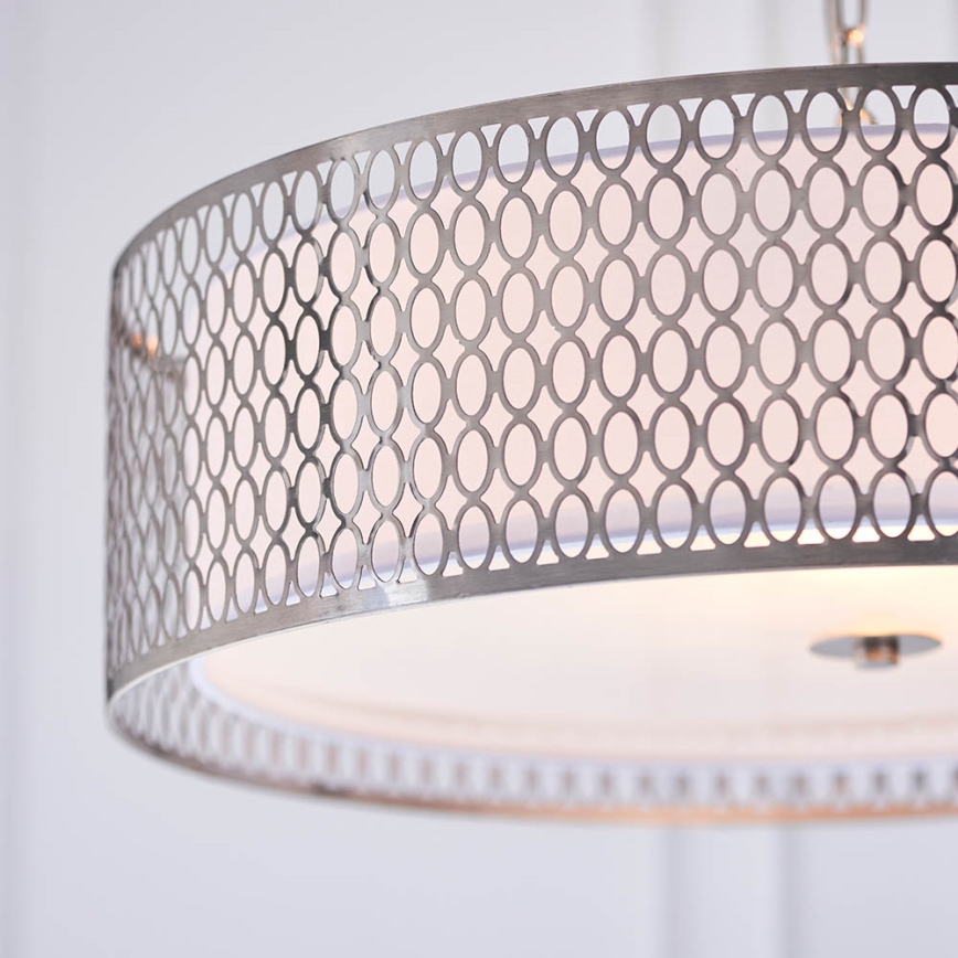 Endon 81969 - Hanglamp aan een ketting CORDERO 3xE27/10W/230V mat chroom