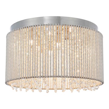 Endon 81980 - Kristallen plafondlamp GALINA 10xG9/25W/230V mat chroom