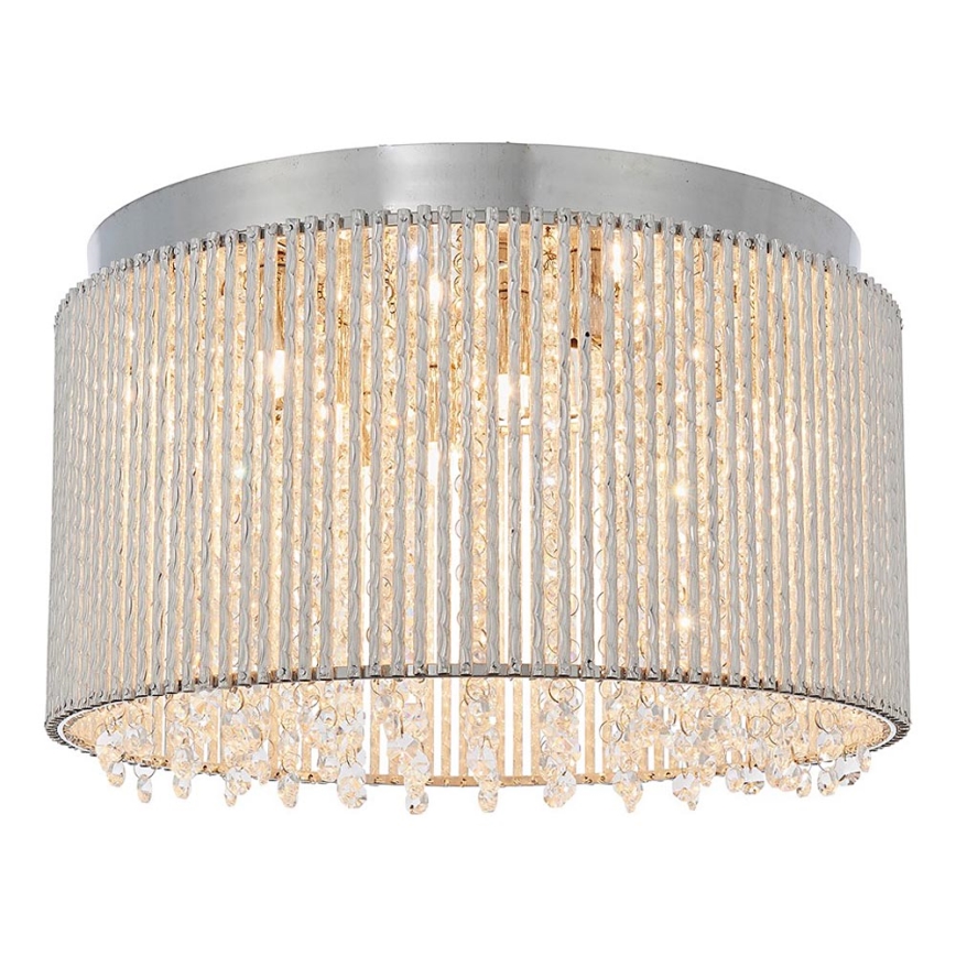 Endon 81980 - Kristallen plafondlamp GALINA 10xG9/25W/230V mat chroom