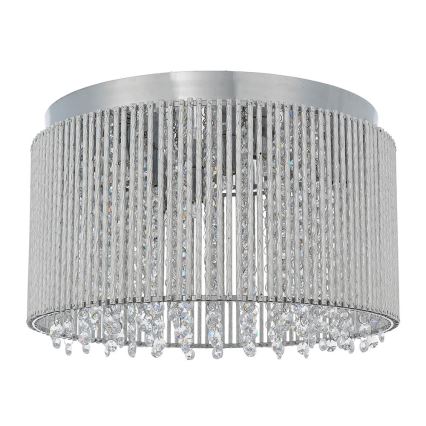 Endon 81980 - Kristallen plafondlamp GALINA 10xG9/25W/230V mat chroom