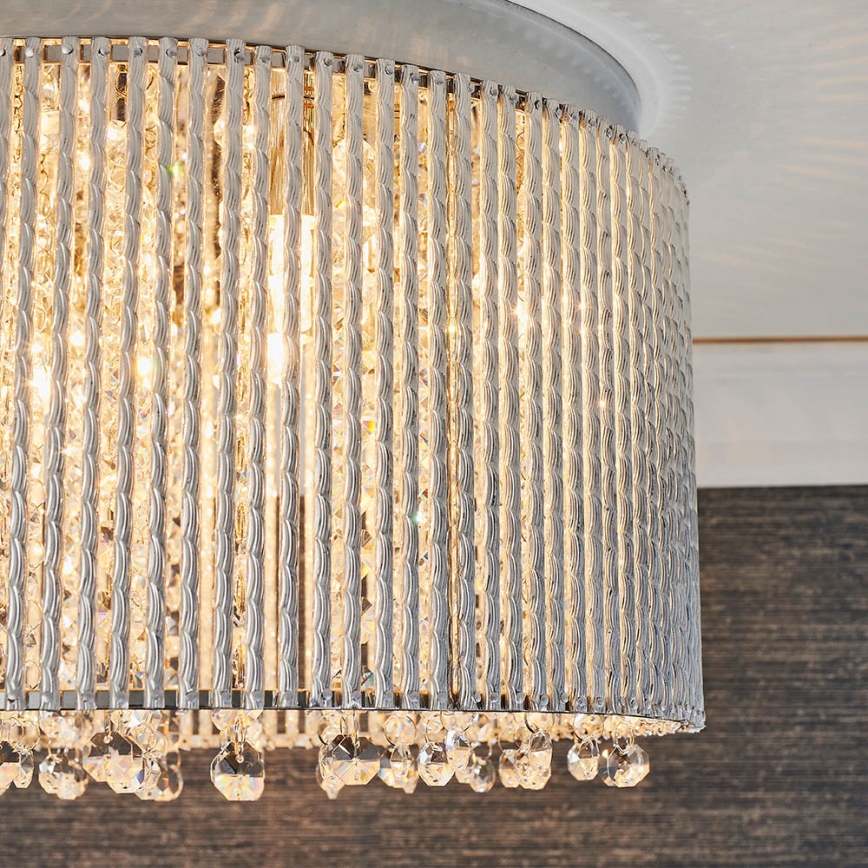 Endon 81980 - Kristallen plafondlamp GALINA 10xG9/25W/230V mat chroom